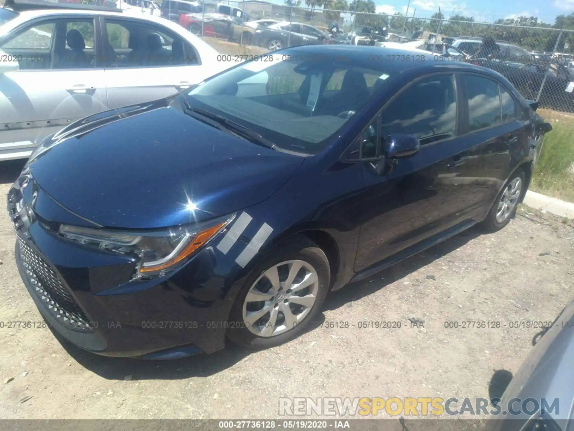 2 Photograph of a damaged car 5YFEPRAE4LP100368 TOYOTA COROLLA 2020