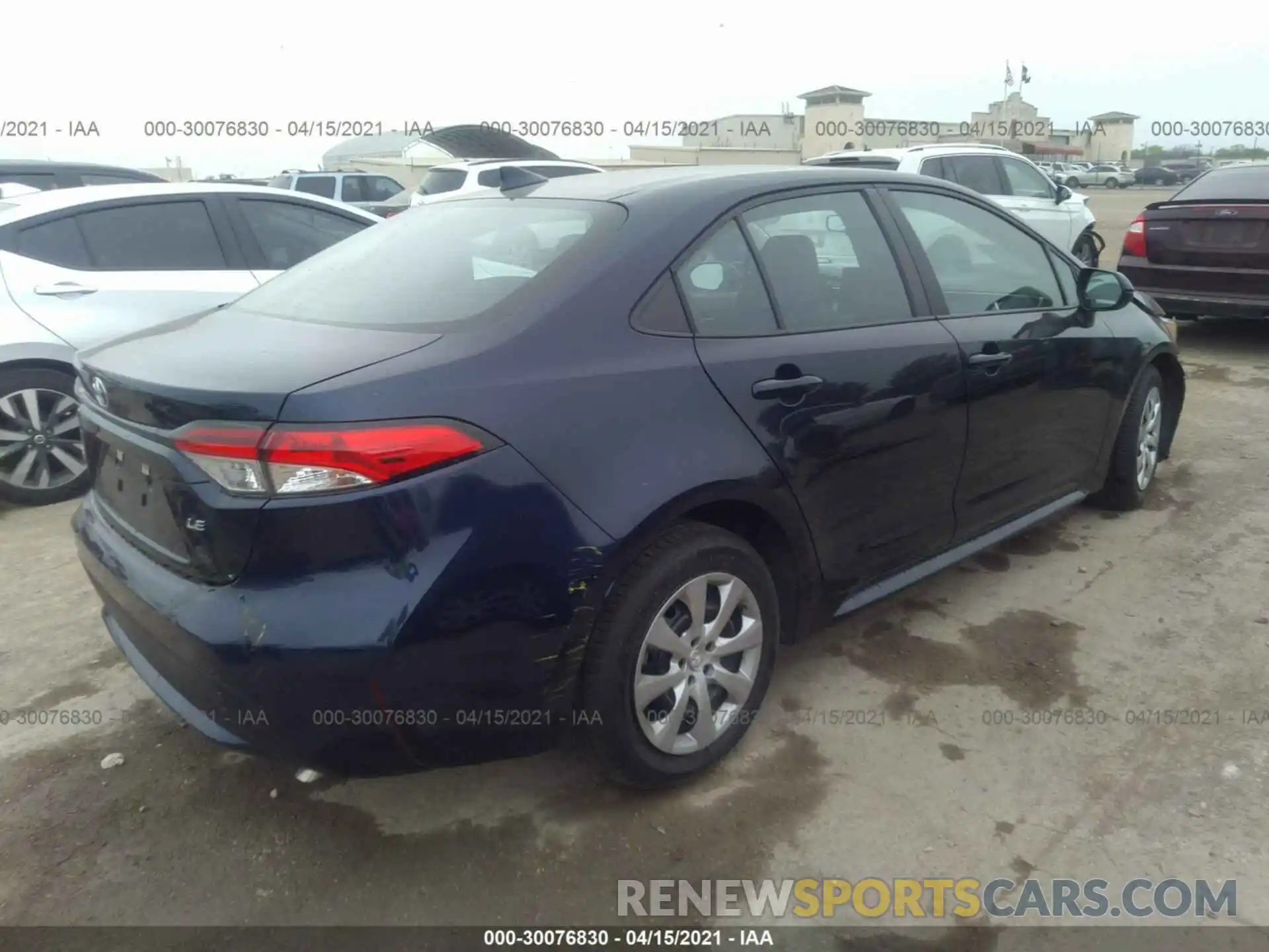 3 Photograph of a damaged car 5YFEPRAE4LP101715 TOYOTA COROLLA 2020