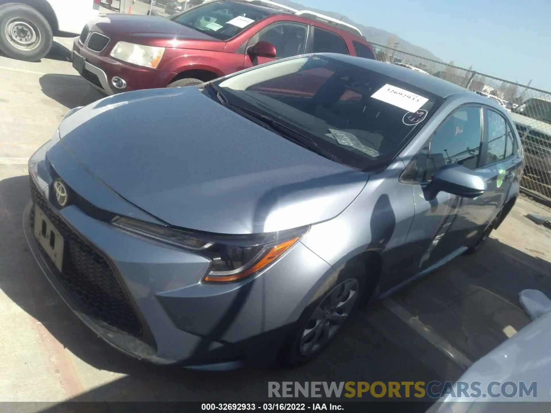 2 Photograph of a damaged car 5YFEPRAE4LP102895 TOYOTA COROLLA 2020