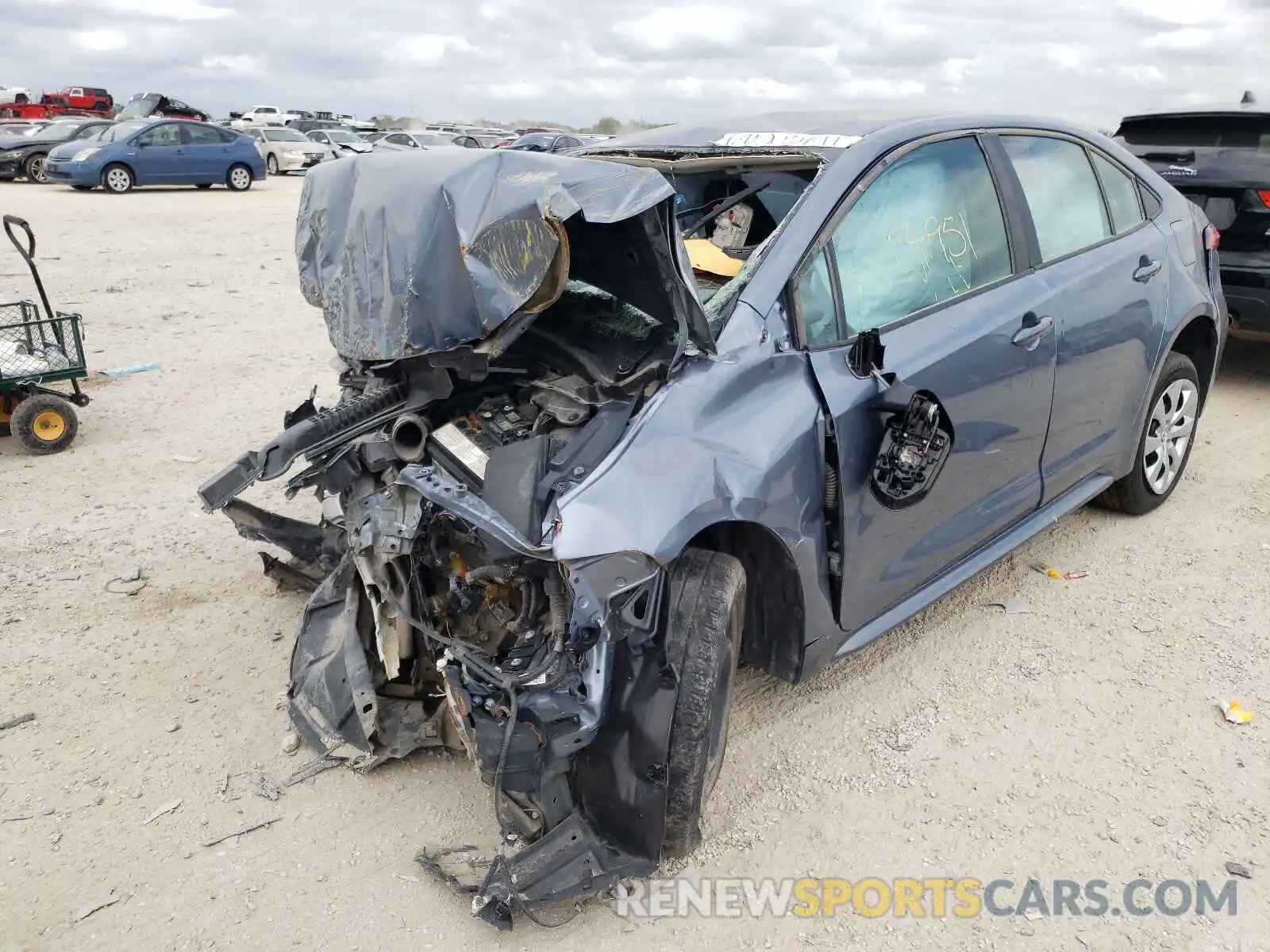 2 Photograph of a damaged car 5YFEPRAE4LP103349 TOYOTA COROLLA 2020