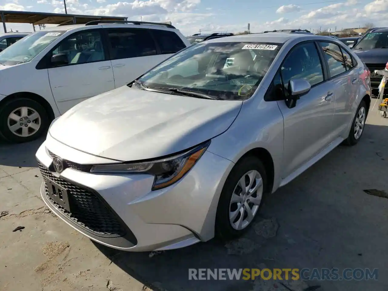 2 Photograph of a damaged car 5YFEPRAE4LP104386 TOYOTA COROLLA 2020