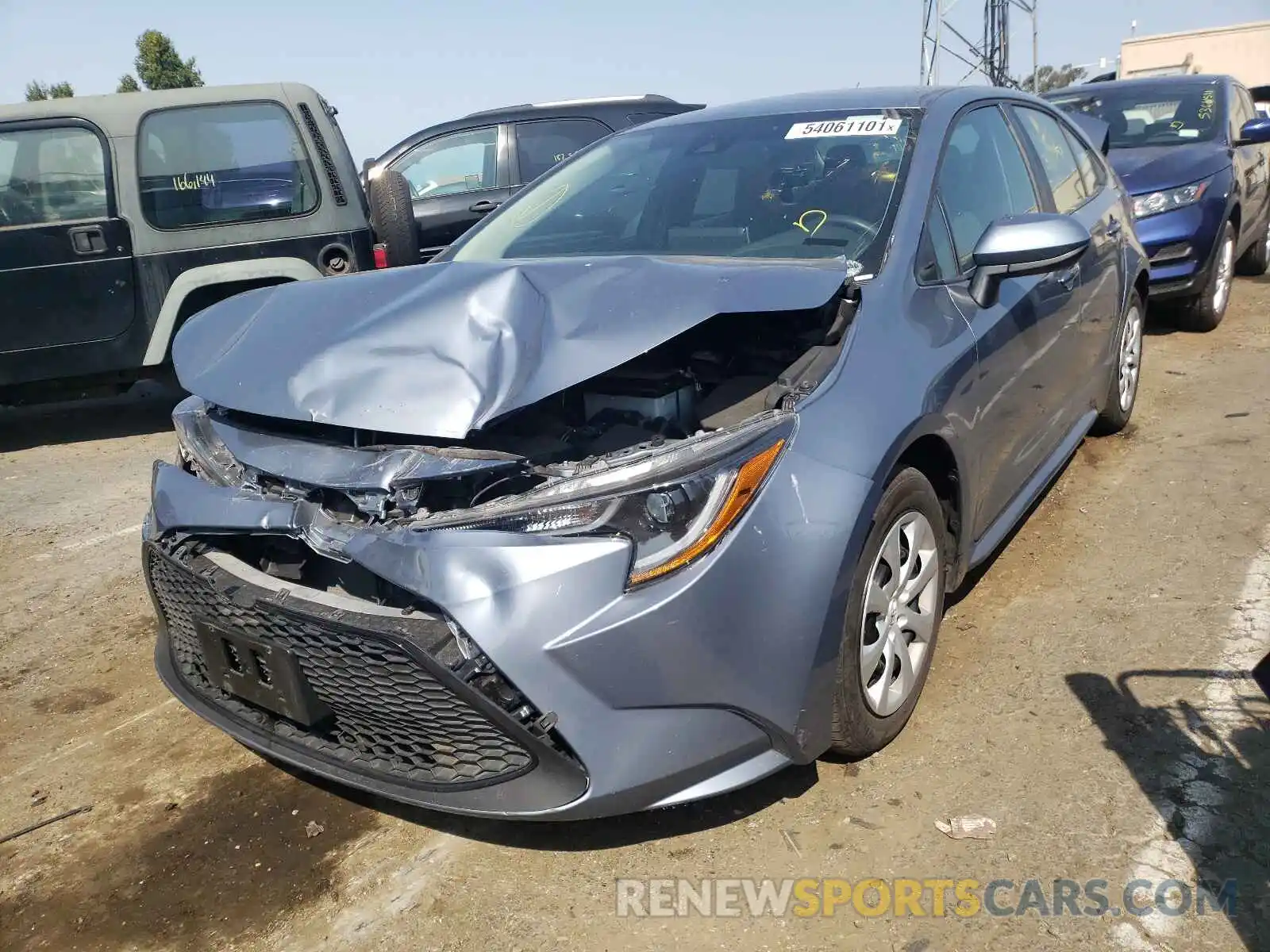 2 Photograph of a damaged car 5YFEPRAE4LP105389 TOYOTA COROLLA 2020