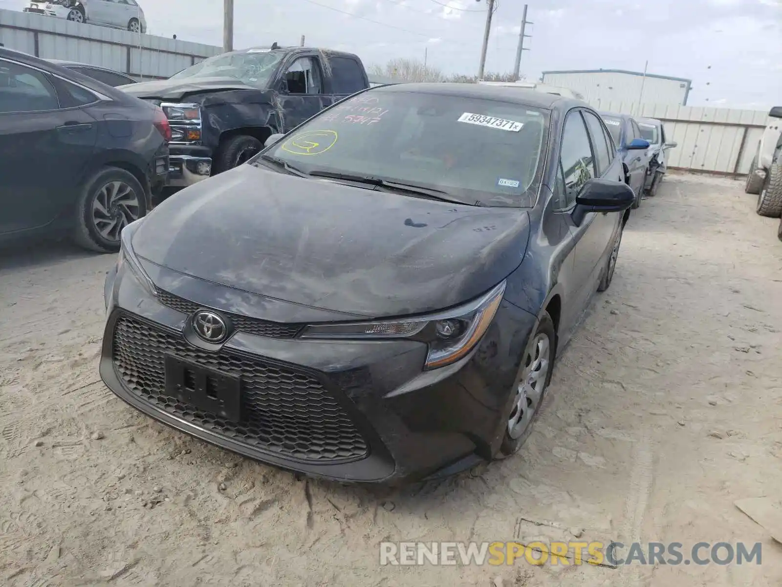 2 Photograph of a damaged car 5YFEPRAE4LP105747 TOYOTA COROLLA 2020