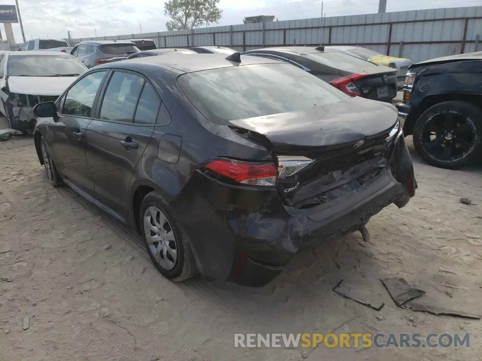 3 Photograph of a damaged car 5YFEPRAE4LP105747 TOYOTA COROLLA 2020