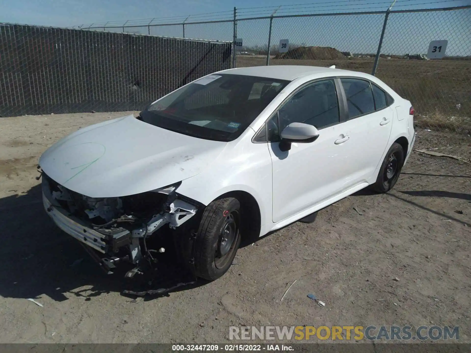 2 Photograph of a damaged car 5YFEPRAE4LP106185 TOYOTA COROLLA 2020