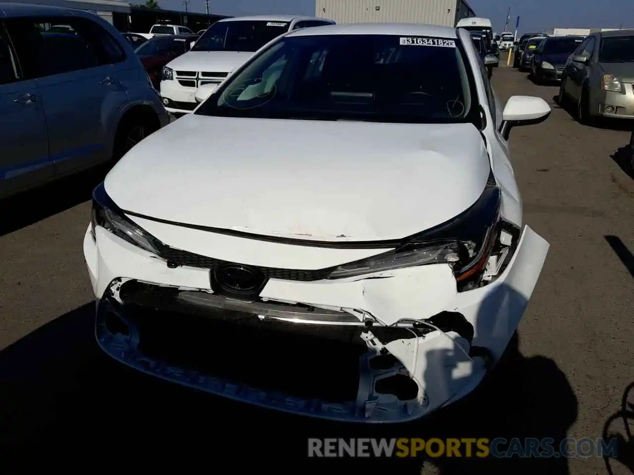 9 Photograph of a damaged car 5YFEPRAE4LP106526 TOYOTA COROLLA 2020