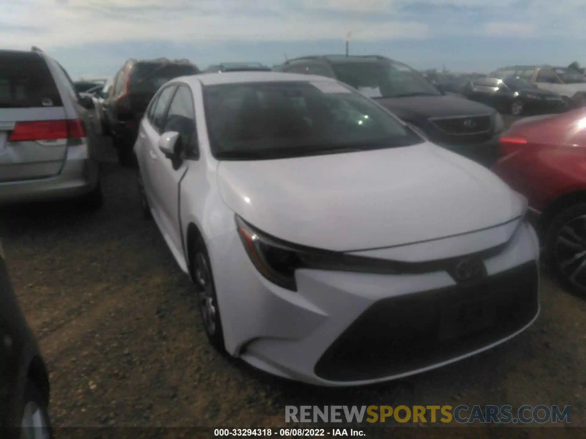 1 Photograph of a damaged car 5YFEPRAE4LP106719 TOYOTA COROLLA 2020