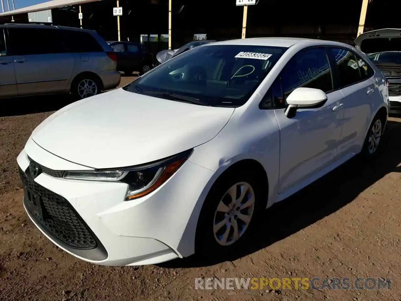 2 Photograph of a damaged car 5YFEPRAE4LP107112 TOYOTA COROLLA 2020