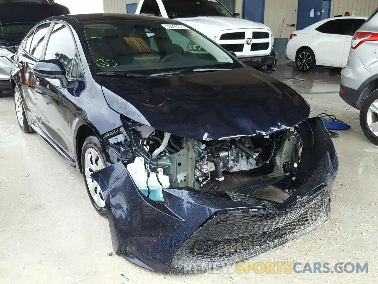 1 Photograph of a damaged car 5YFEPRAE4LP107224 TOYOTA COROLLA 2020