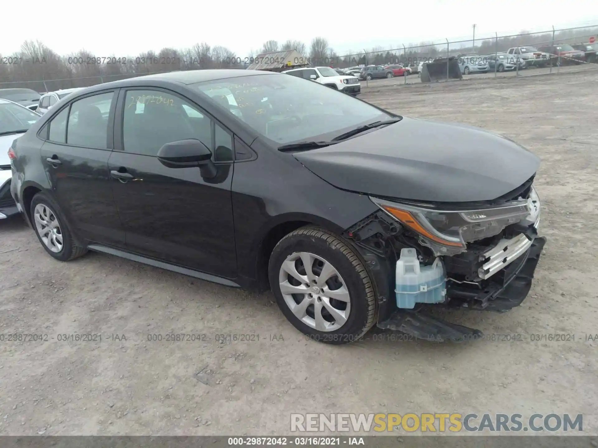 1 Photograph of a damaged car 5YFEPRAE4LP109023 TOYOTA COROLLA 2020