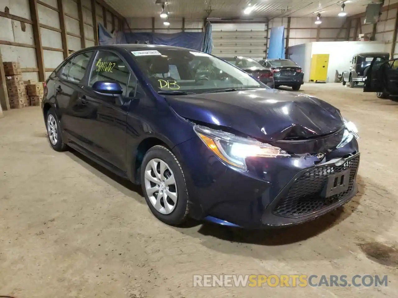 1 Photograph of a damaged car 5YFEPRAE4LP109894 TOYOTA COROLLA 2020