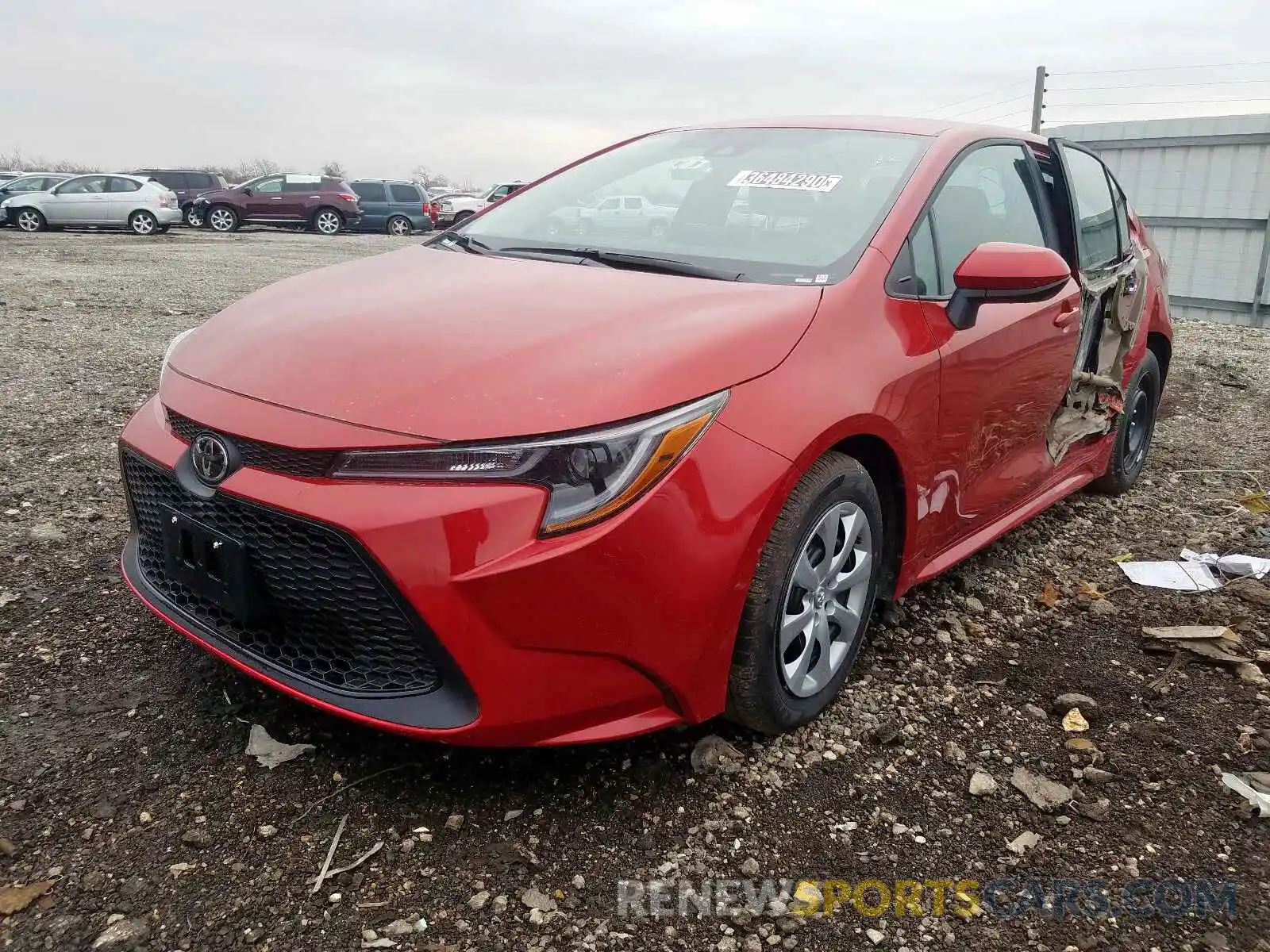 2 Photograph of a damaged car 5YFEPRAE4LP110124 TOYOTA COROLLA 2020