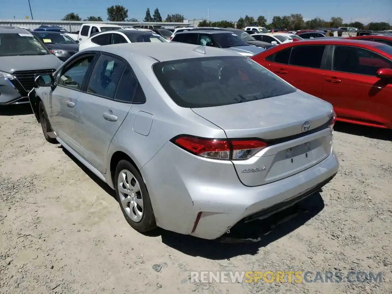 3 Photograph of a damaged car 5YFEPRAE4LP110284 TOYOTA COROLLA 2020