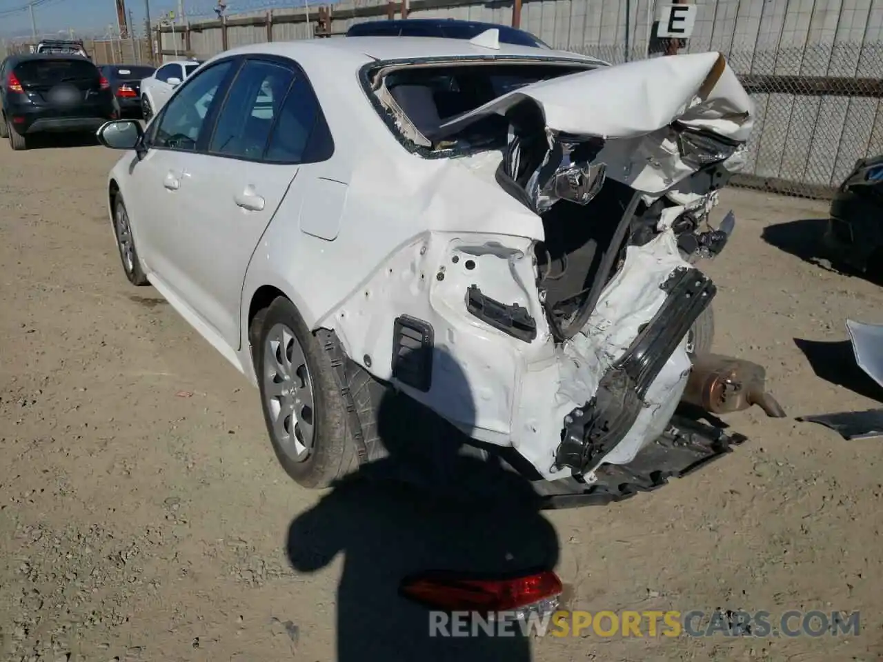 3 Photograph of a damaged car 5YFEPRAE4LP110379 TOYOTA COROLLA 2020