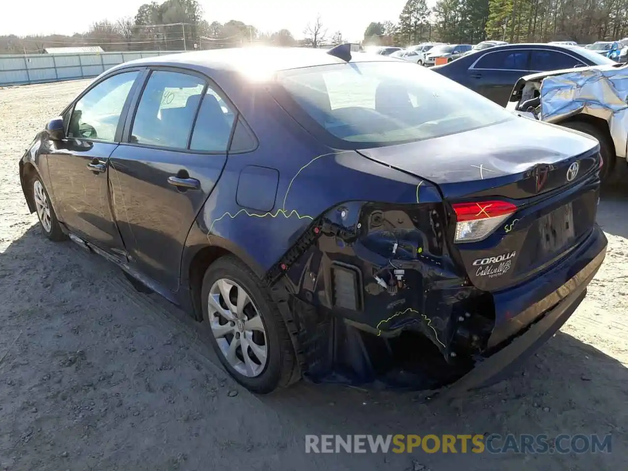 3 Photograph of a damaged car 5YFEPRAE4LP110852 TOYOTA COROLLA 2020