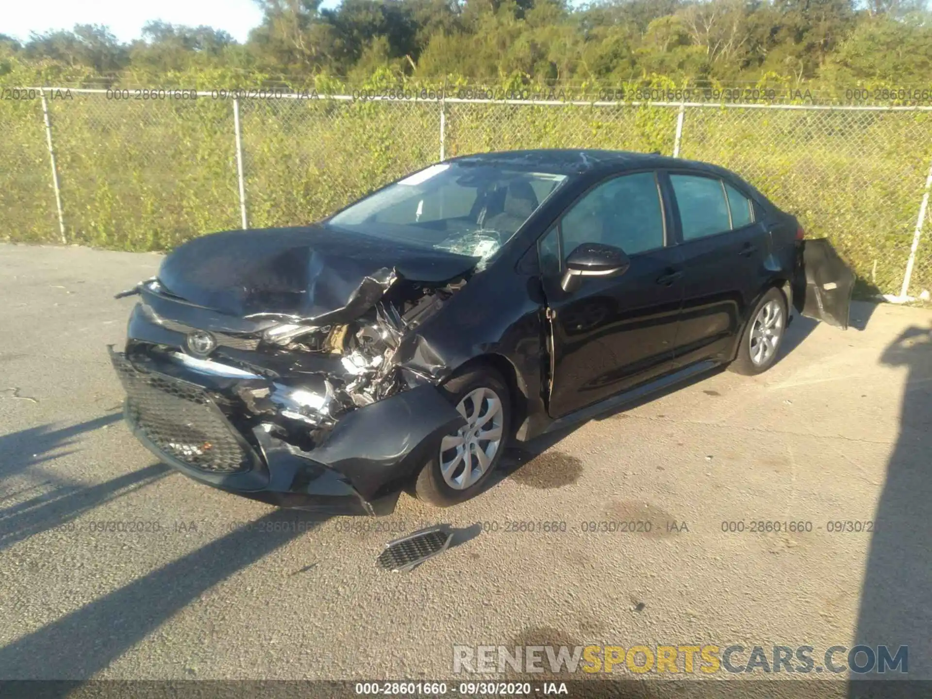 2 Photograph of a damaged car 5YFEPRAE4LP111953 TOYOTA COROLLA 2020