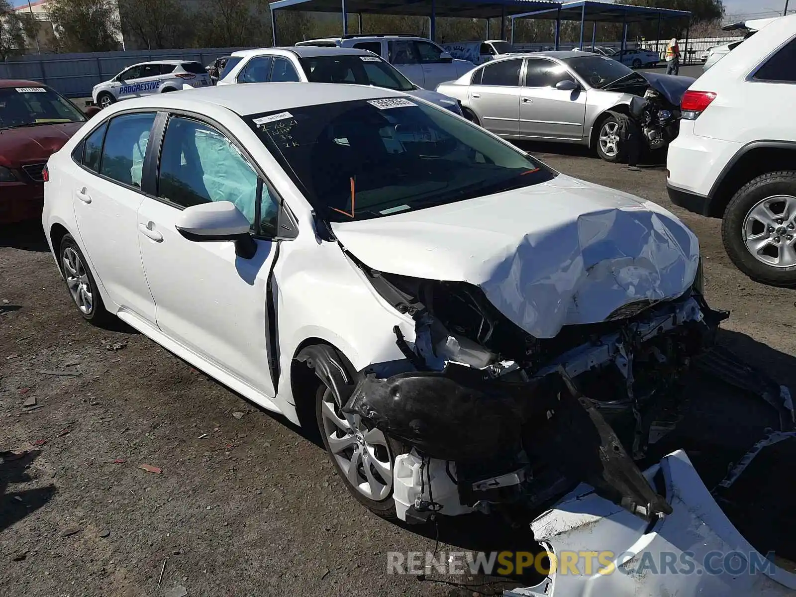 1 Photograph of a damaged car 5YFEPRAE4LP114481 TOYOTA COROLLA 2020