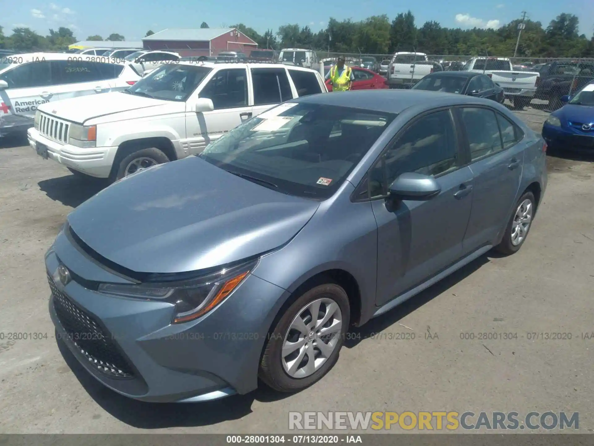 2 Photograph of a damaged car 5YFEPRAE4LP114741 TOYOTA COROLLA 2020