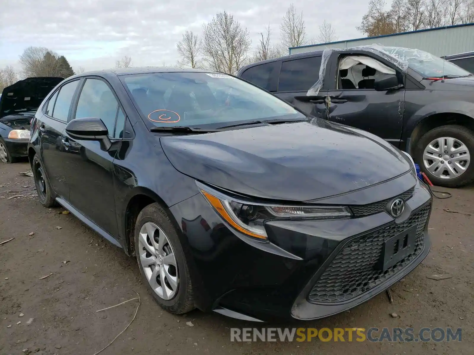 1 Photograph of a damaged car 5YFEPRAE4LP115341 TOYOTA COROLLA 2020