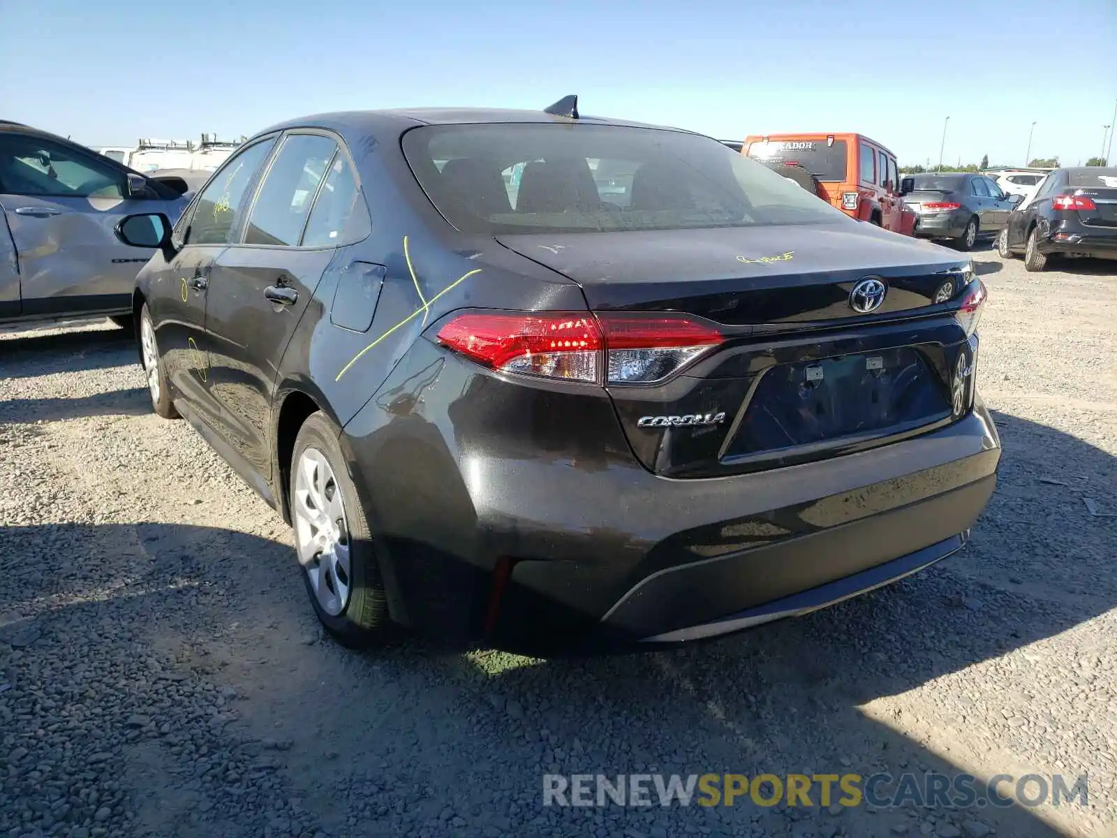 3 Photograph of a damaged car 5YFEPRAE4LP115453 TOYOTA COROLLA 2020