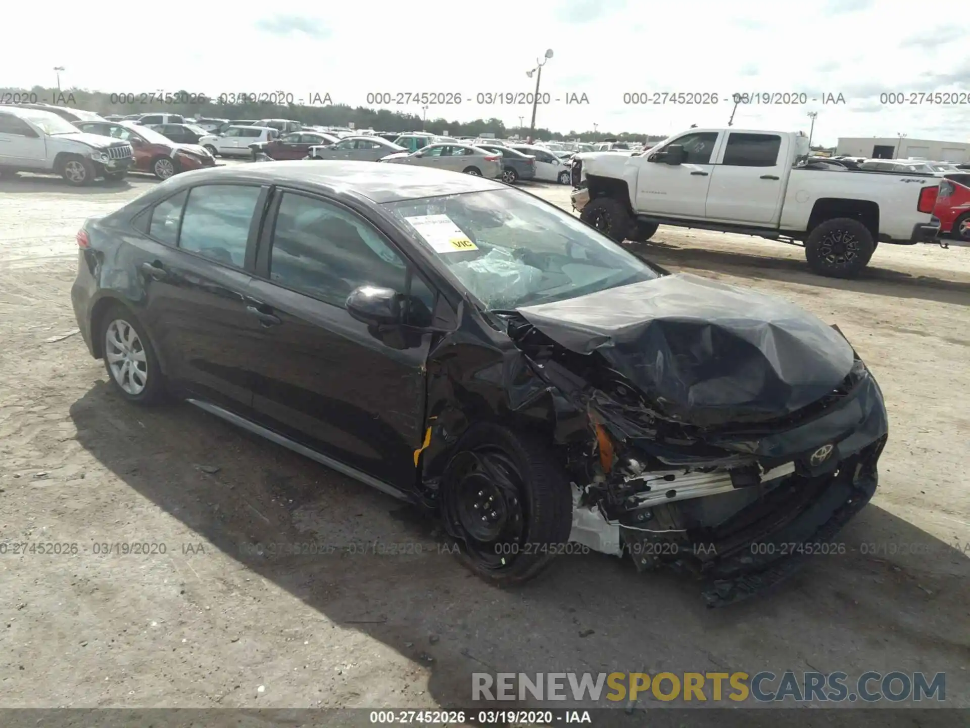 1 Photograph of a damaged car 5YFEPRAE4LP115582 TOYOTA COROLLA 2020