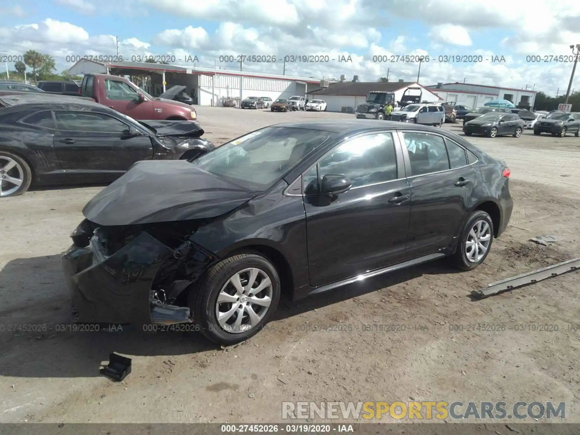 2 Photograph of a damaged car 5YFEPRAE4LP115582 TOYOTA COROLLA 2020