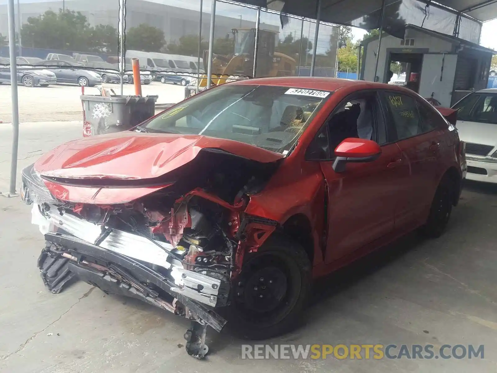 2 Photograph of a damaged car 5YFEPRAE4LP115629 TOYOTA COROLLA 2020