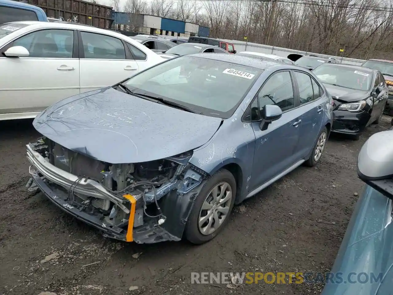 1 Photograph of a damaged car 5YFEPRAE4LP116005 TOYOTA COROLLA 2020