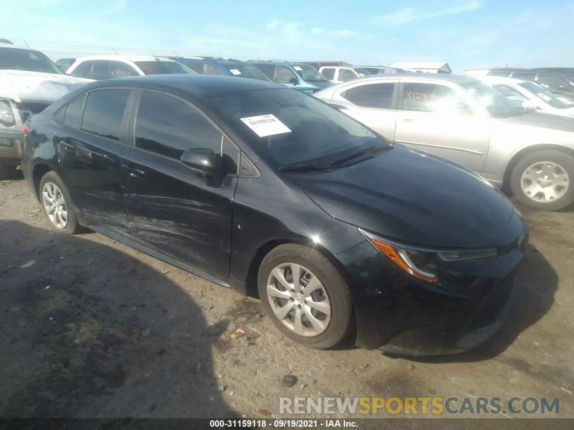 1 Photograph of a damaged car 5YFEPRAE4LP116148 TOYOTA COROLLA 2020