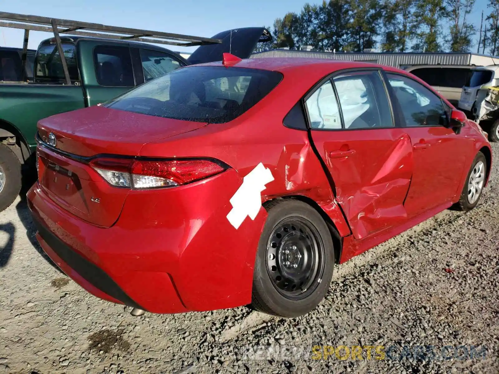 4 Фотография поврежденного автомобиля 5YFEPRAE4LP116327 TOYOTA COROLLA 2020