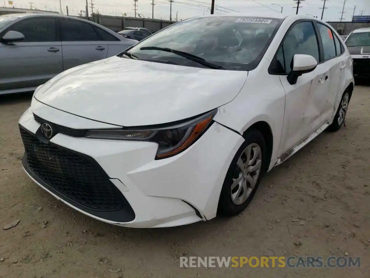 2 Photograph of a damaged car 5YFEPRAE4LP116442 TOYOTA COROLLA 2020