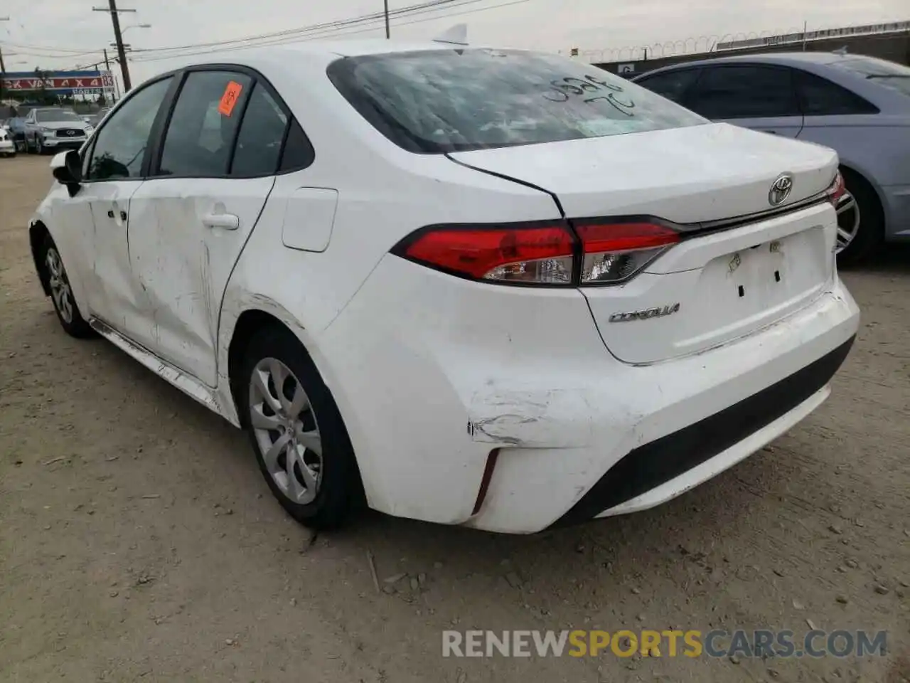 3 Photograph of a damaged car 5YFEPRAE4LP116442 TOYOTA COROLLA 2020