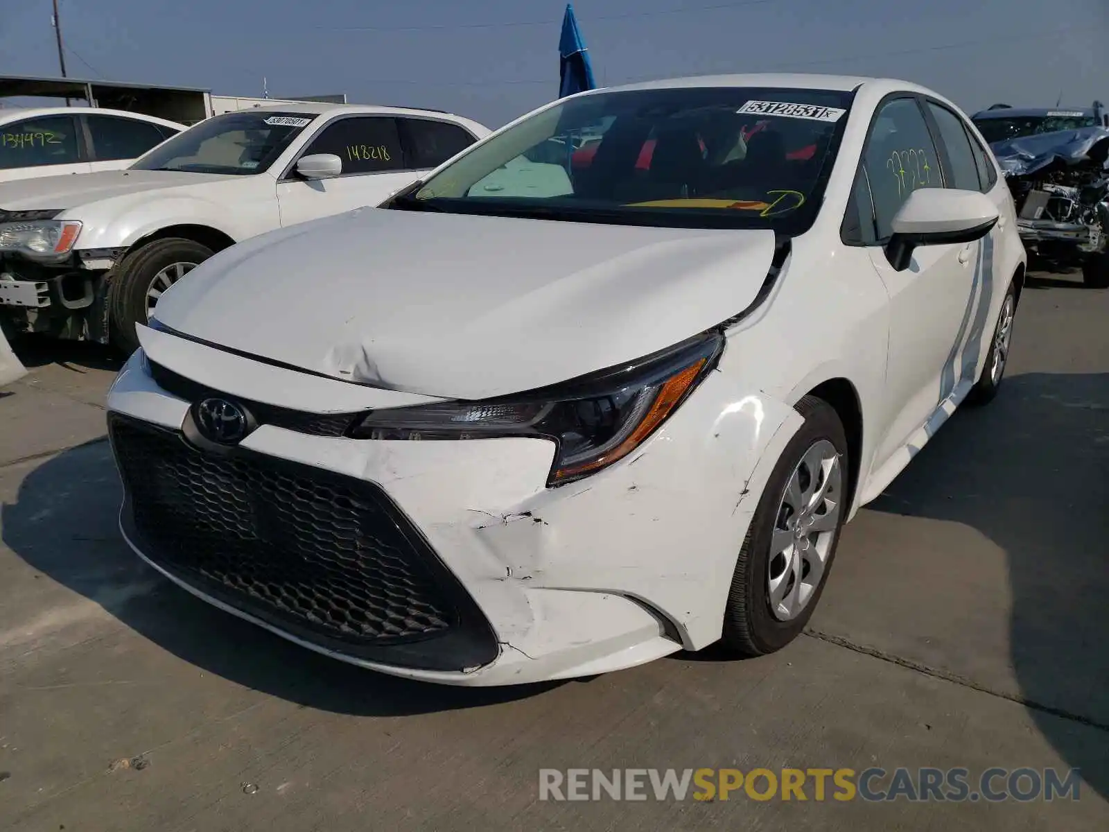 2 Photograph of a damaged car 5YFEPRAE4LP116473 TOYOTA COROLLA 2020