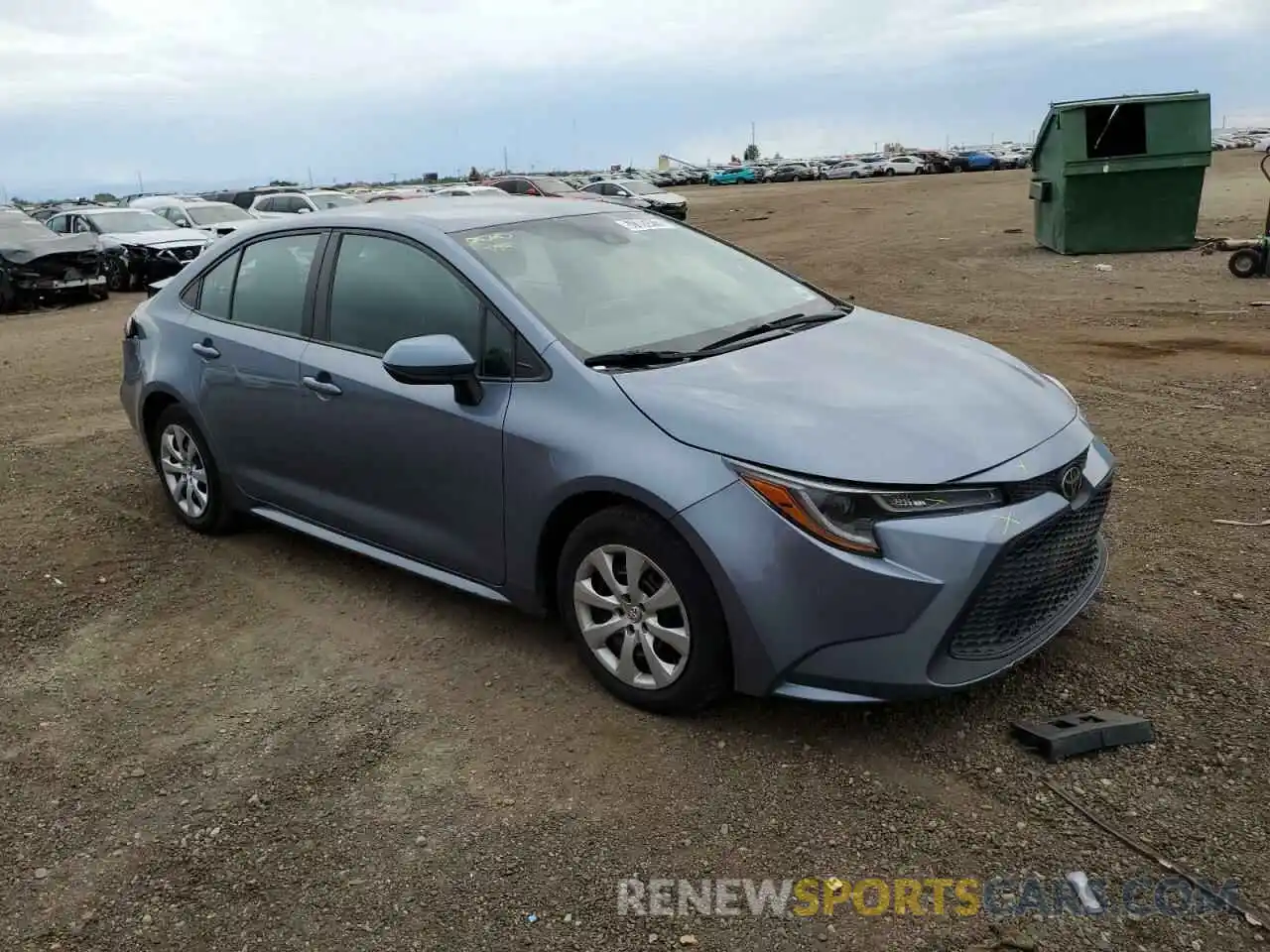 1 Photograph of a damaged car 5YFEPRAE4LP117025 TOYOTA COROLLA 2020