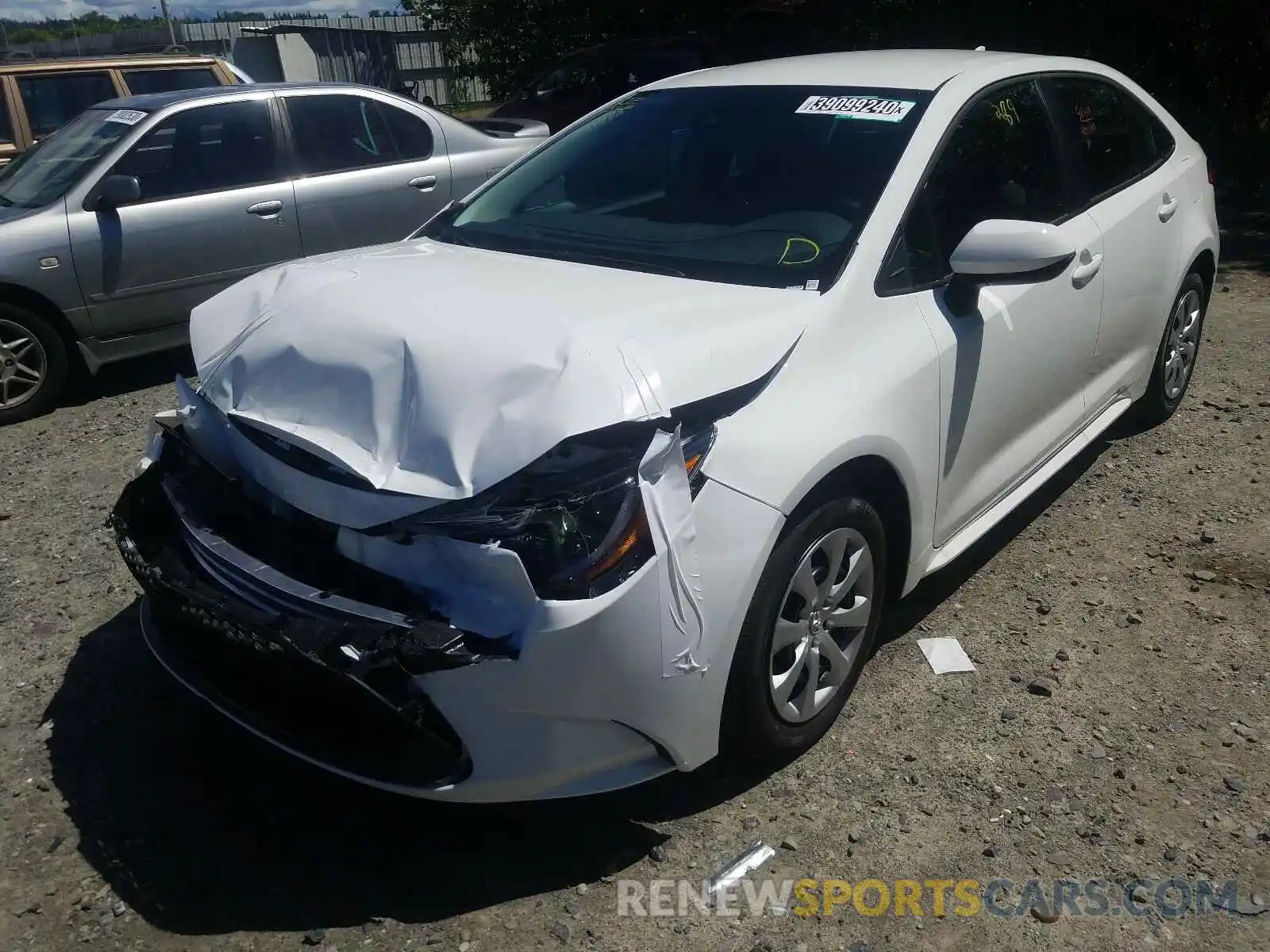 2 Photograph of a damaged car 5YFEPRAE4LP118398 TOYOTA COROLLA 2020