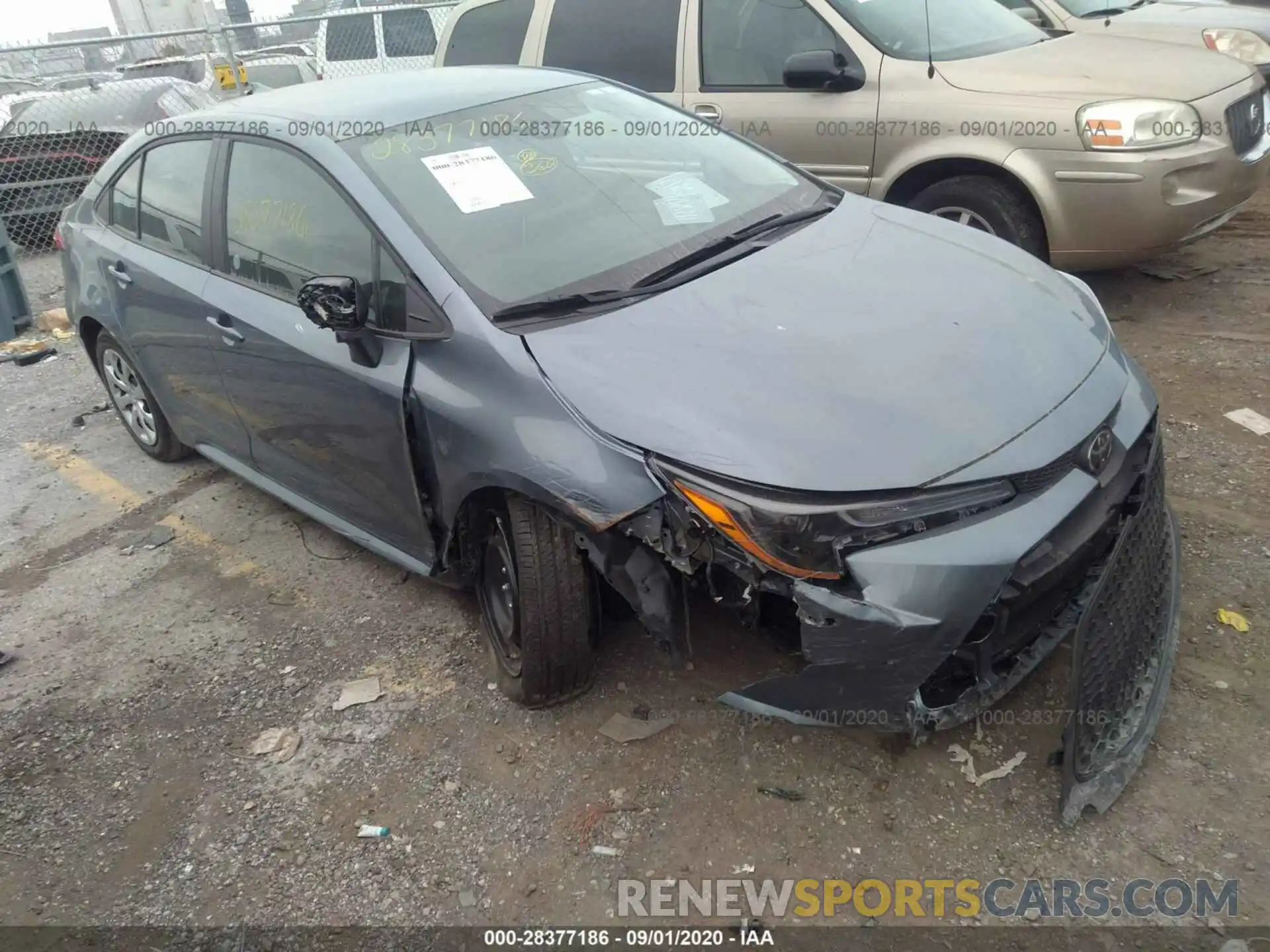 1 Photograph of a damaged car 5YFEPRAE4LP118580 TOYOTA COROLLA 2020