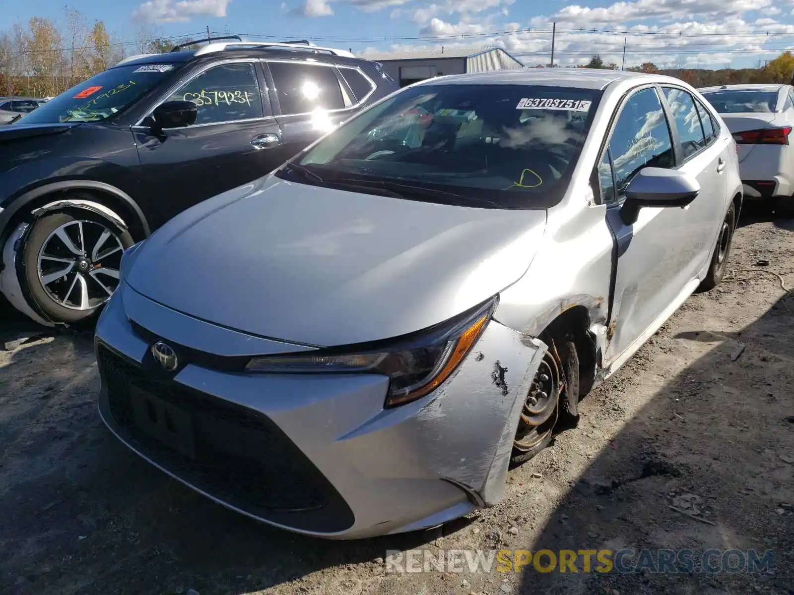 2 Photograph of a damaged car 5YFEPRAE4LP120085 TOYOTA COROLLA 2020