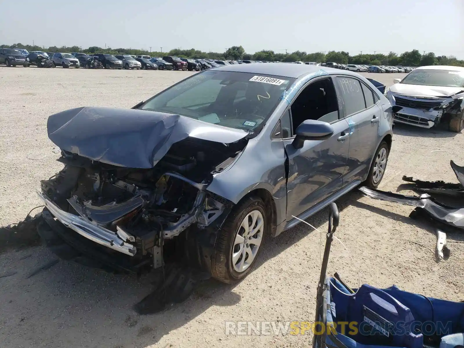 2 Photograph of a damaged car 5YFEPRAE4LP120376 TOYOTA COROLLA 2020