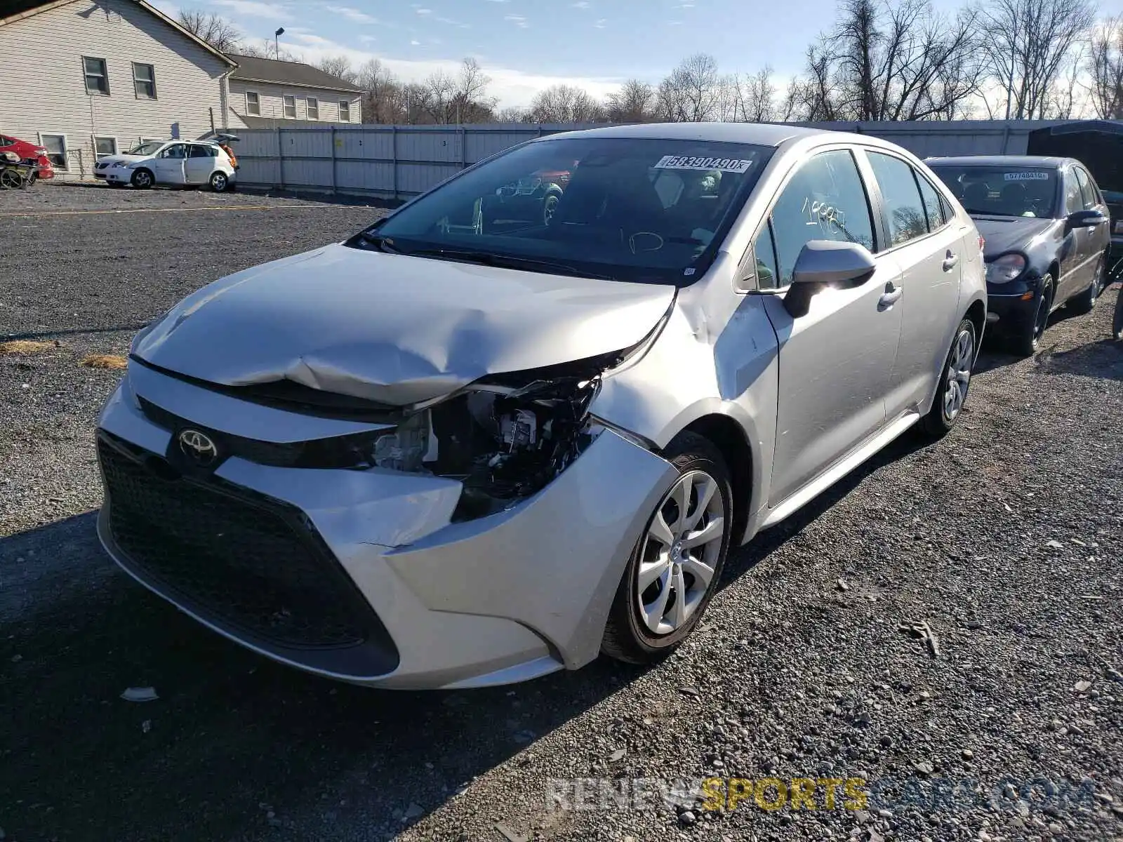 2 Photograph of a damaged car 5YFEPRAE4LP120796 TOYOTA COROLLA 2020