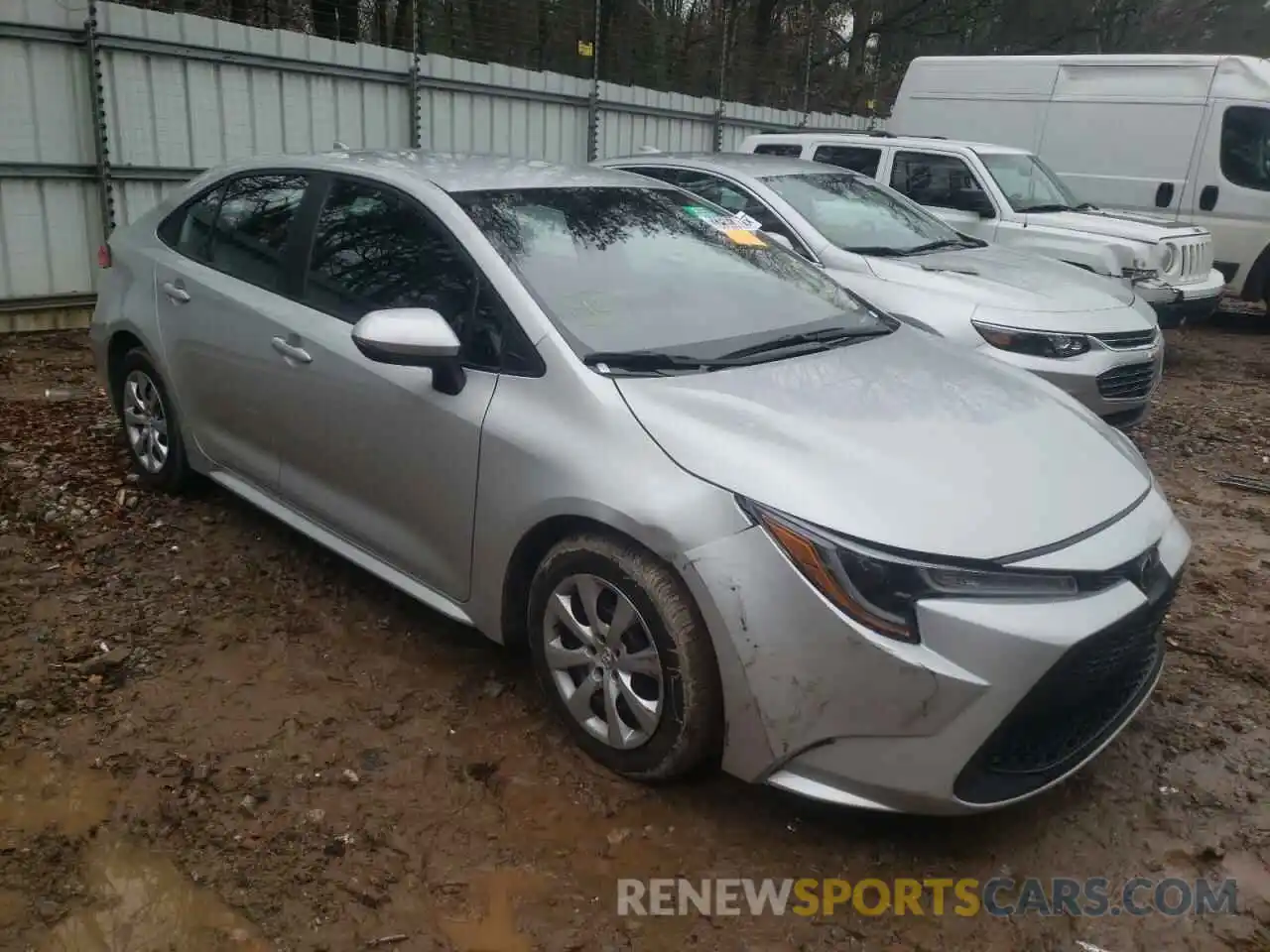 1 Photograph of a damaged car 5YFEPRAE4LP121365 TOYOTA COROLLA 2020