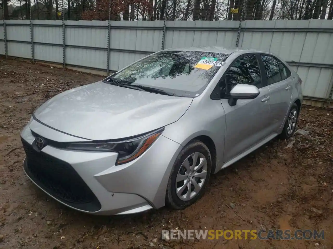 2 Photograph of a damaged car 5YFEPRAE4LP121365 TOYOTA COROLLA 2020