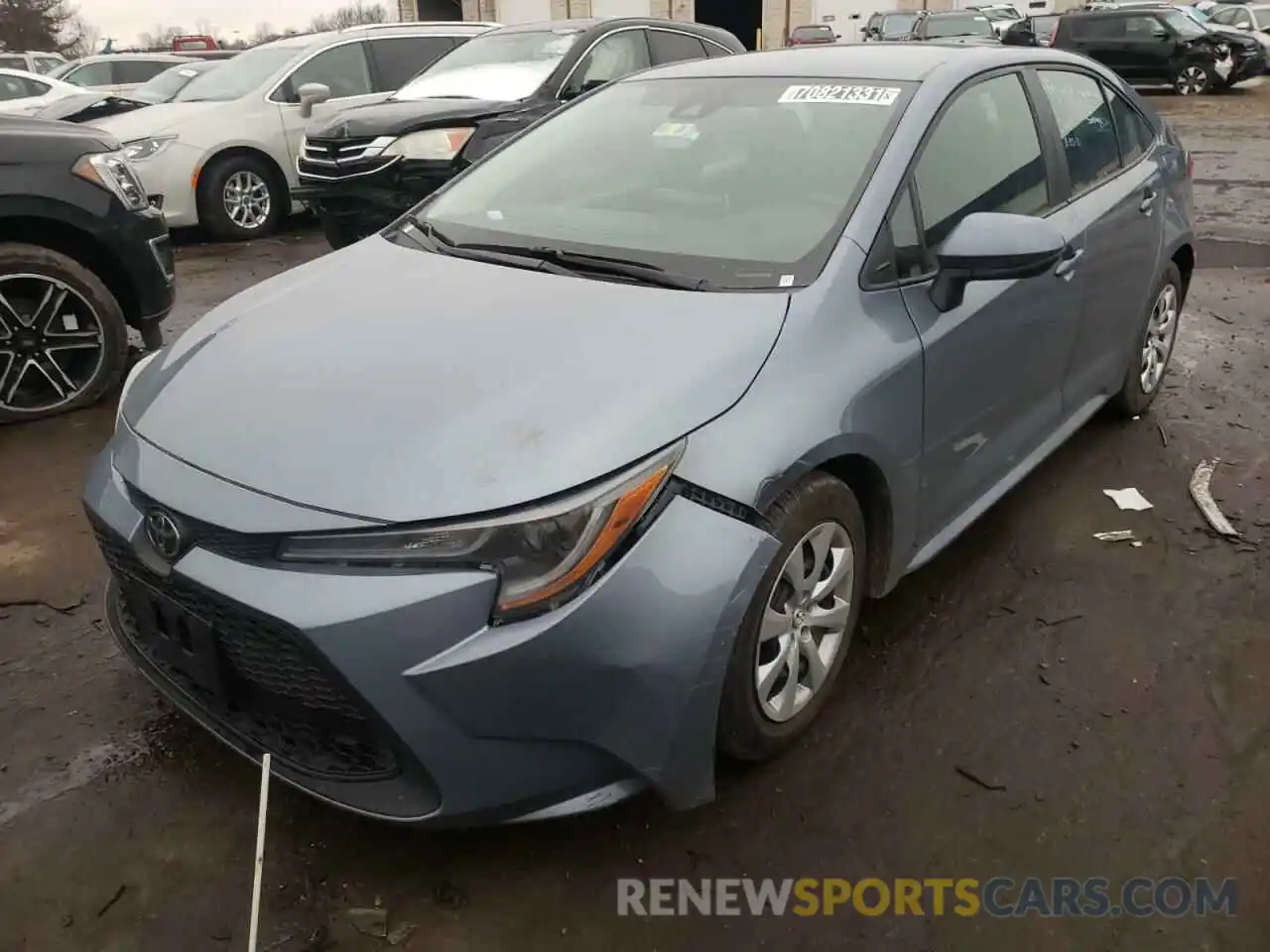 2 Photograph of a damaged car 5YFEPRAE4LP121818 TOYOTA COROLLA 2020