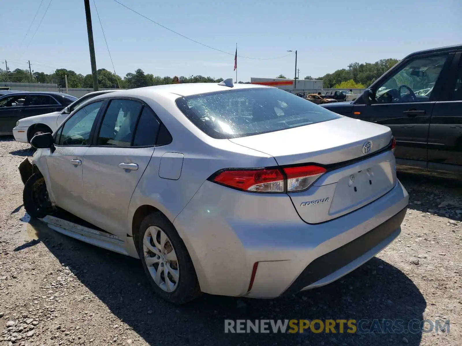 3 Photograph of a damaged car 5YFEPRAE4LP122158 TOYOTA COROLLA 2020