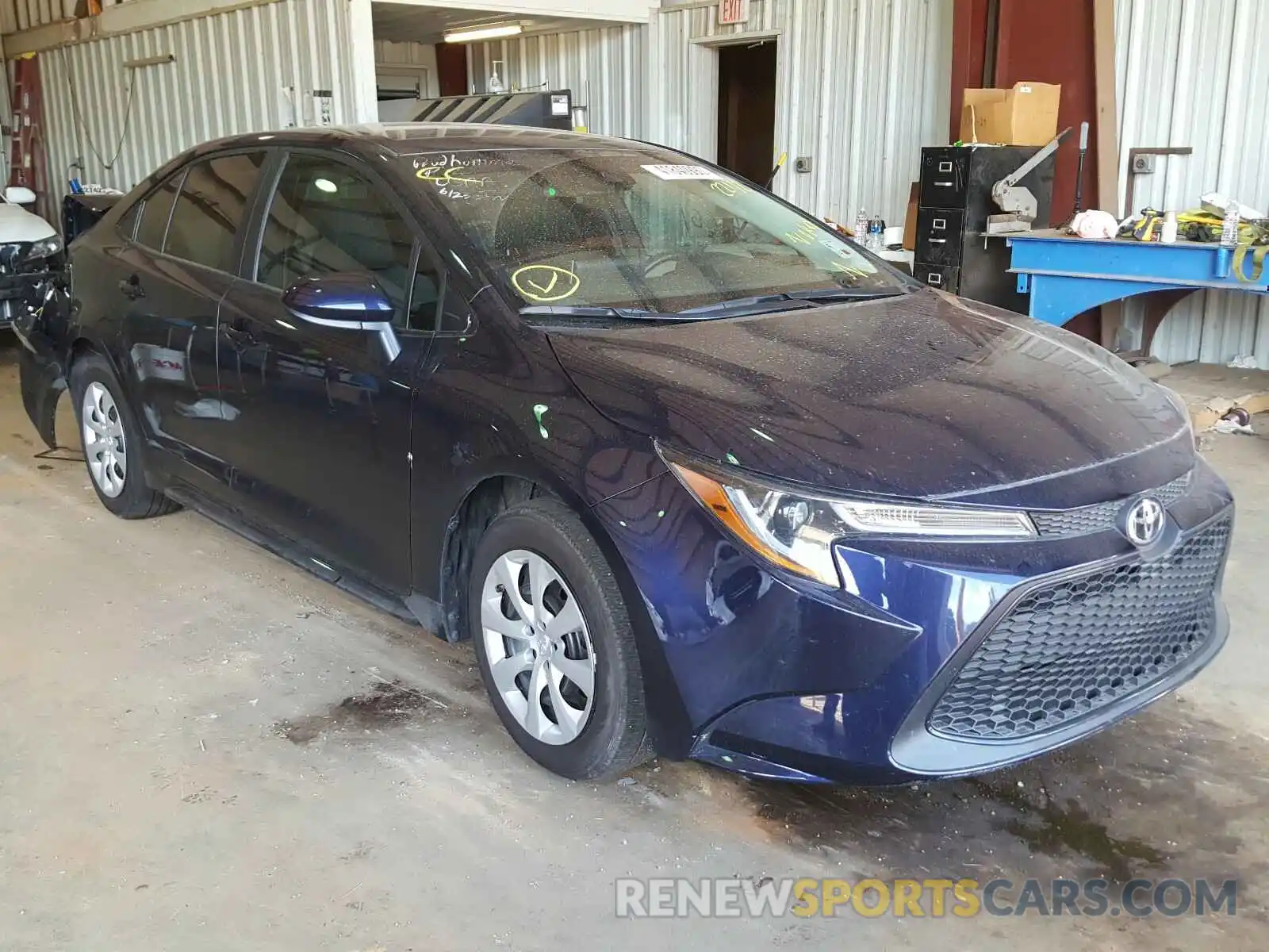 1 Photograph of a damaged car 5YFEPRAE4LP122242 TOYOTA COROLLA 2020