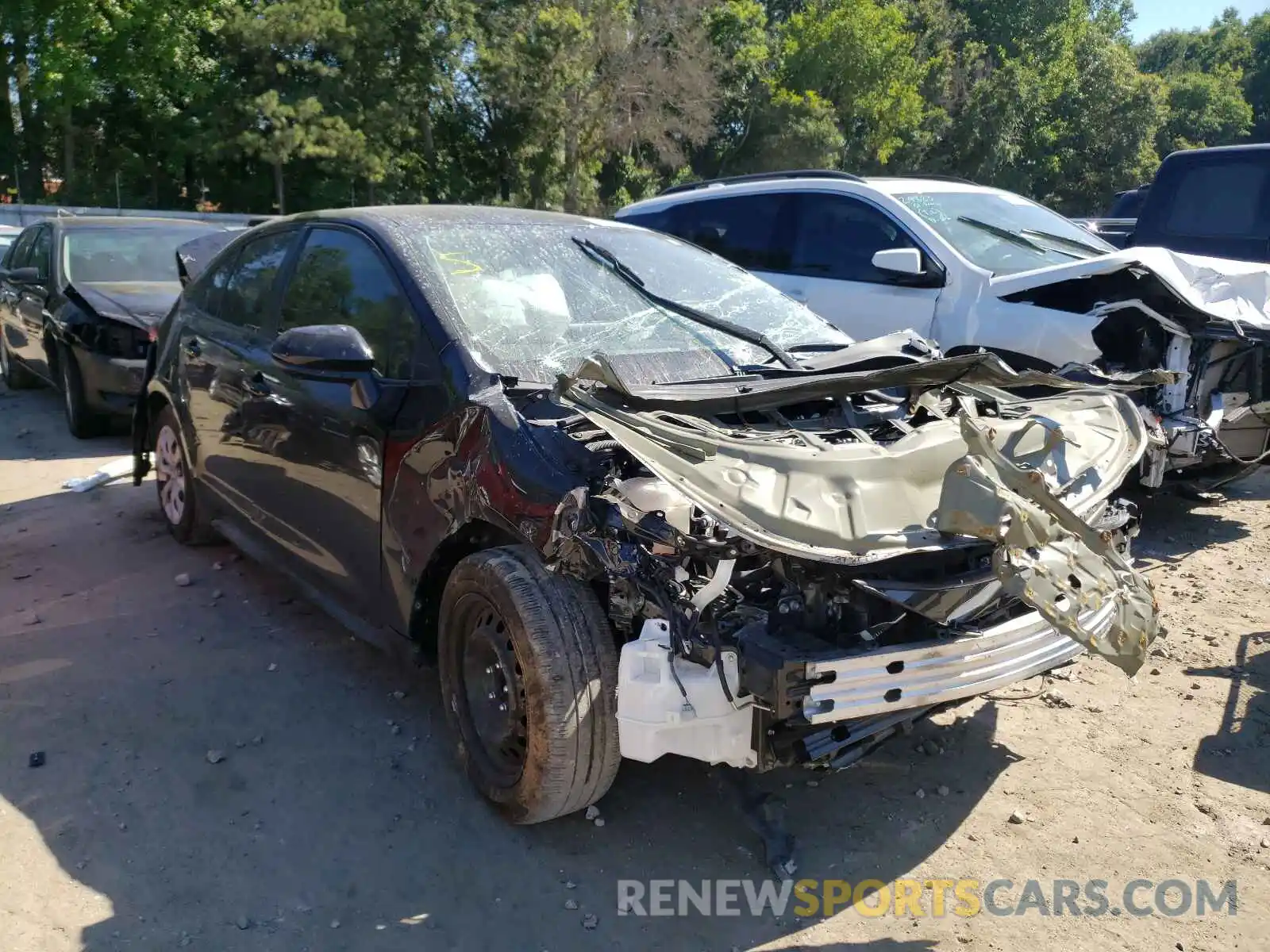 1 Photograph of a damaged car 5YFEPRAE4LP122614 TOYOTA COROLLA 2020