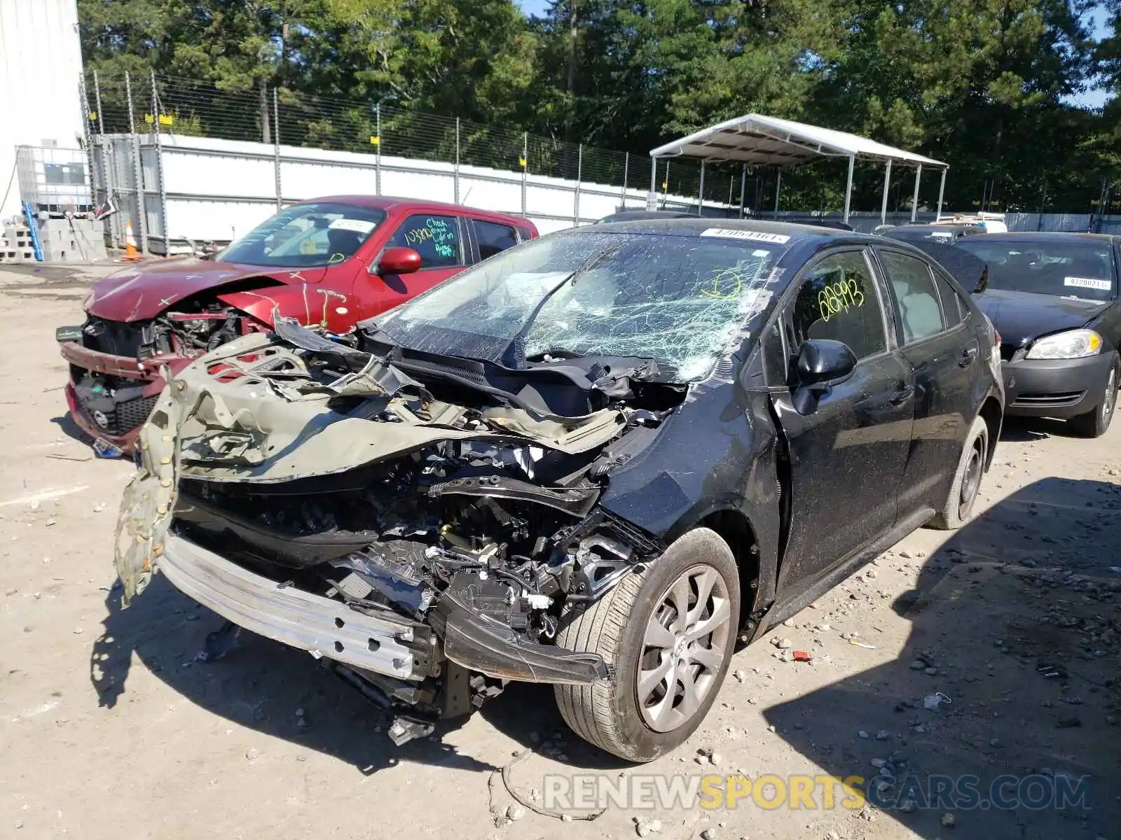 2 Photograph of a damaged car 5YFEPRAE4LP122614 TOYOTA COROLLA 2020