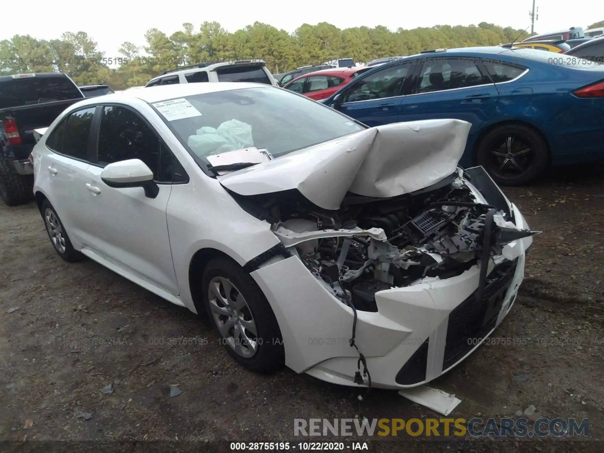 1 Photograph of a damaged car 5YFEPRAE4LP122743 TOYOTA COROLLA 2020