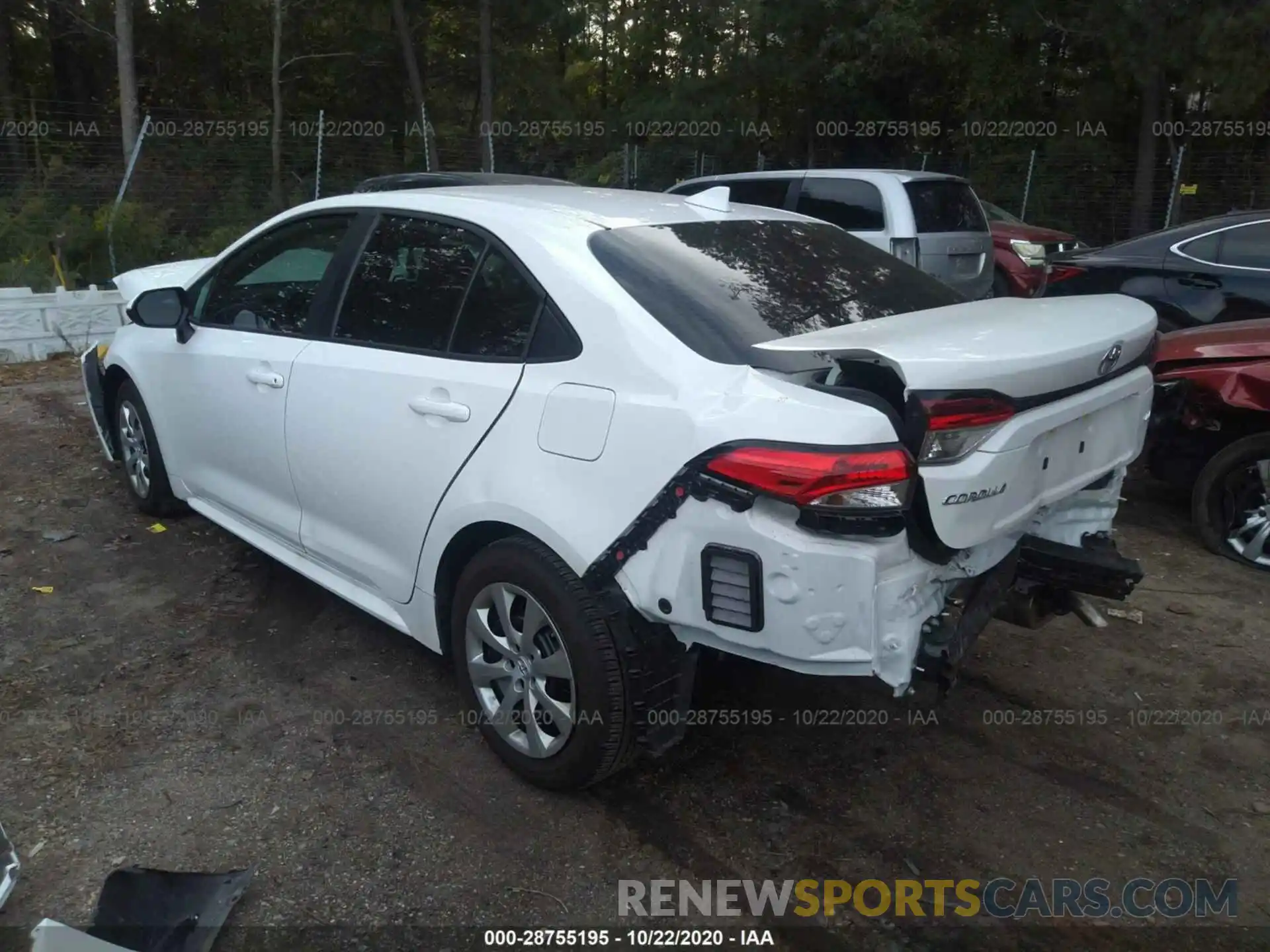 3 Photograph of a damaged car 5YFEPRAE4LP122743 TOYOTA COROLLA 2020