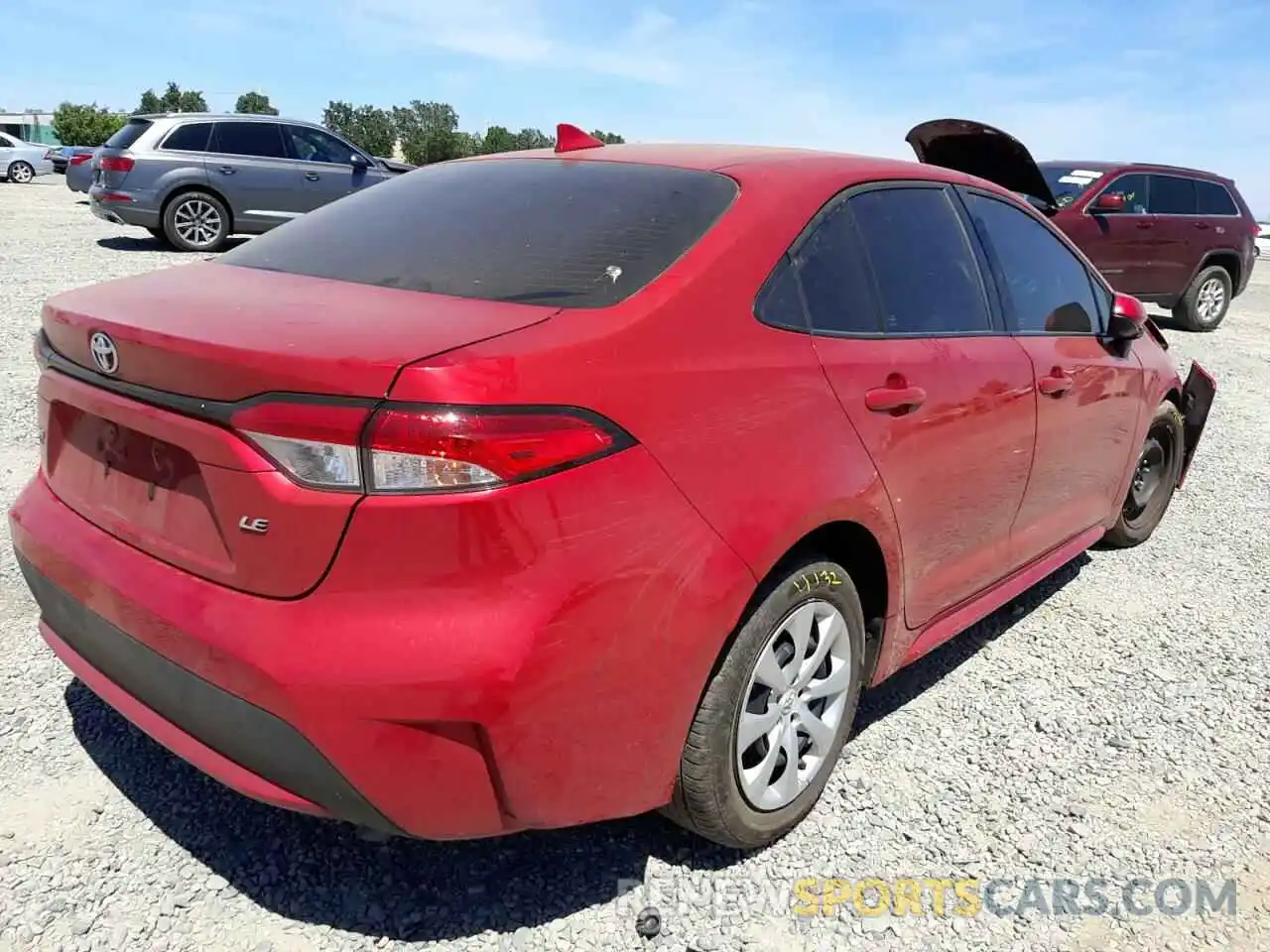 4 Photograph of a damaged car 5YFEPRAE4LP122760 TOYOTA COROLLA 2020