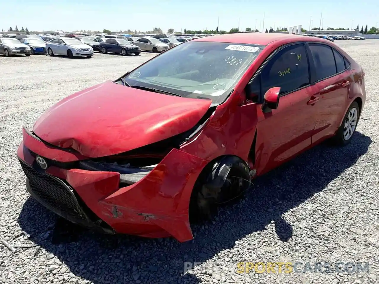 9 Photograph of a damaged car 5YFEPRAE4LP122760 TOYOTA COROLLA 2020